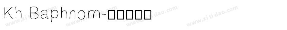Kh Baphnom字体转换